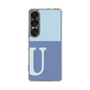 スリムプロテクションケース［ オリジナル - initial two tone - U blue ］