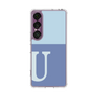 スリムプロテクションケース［ オリジナル - initial two tone - U blue ］