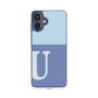スリムプロテクションケース［ オリジナル - initial two tone - U blue ］