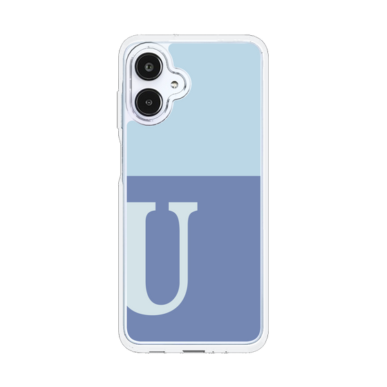スリムプロテクションケース［ オリジナル - initial two tone - U blue ］
