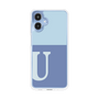 スリムプロテクションケース［ オリジナル - initial two tone - U blue ］