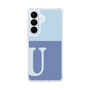 スリムプロテクションケース［ オリジナル - initial two tone - U blue ］