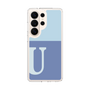 スリムプロテクションケース［ オリジナル - initial two tone - U blue ］