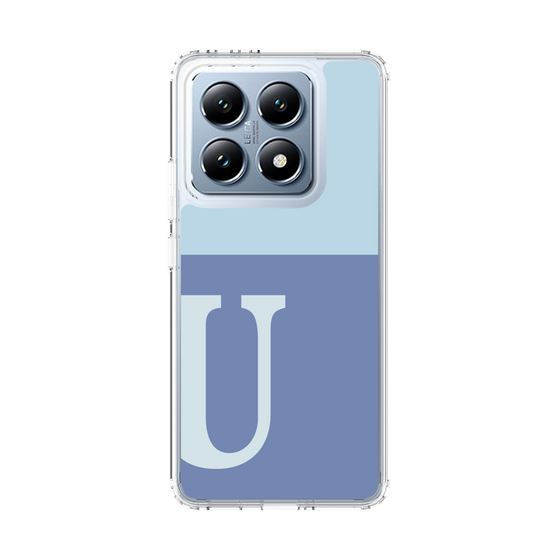 スリムプロテクションケース［ オリジナル - initial two tone - U blue ］