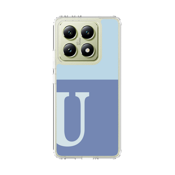 スリムプロテクションケース［ オリジナル - initial two tone - U blue ］