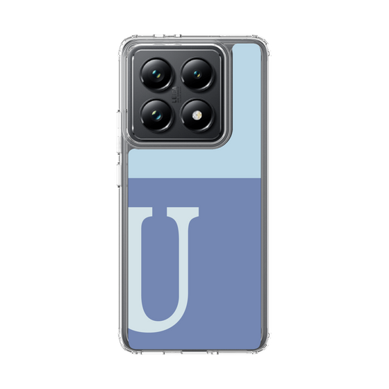 スリムプロテクションケース［ オリジナル - initial two tone - U blue ］