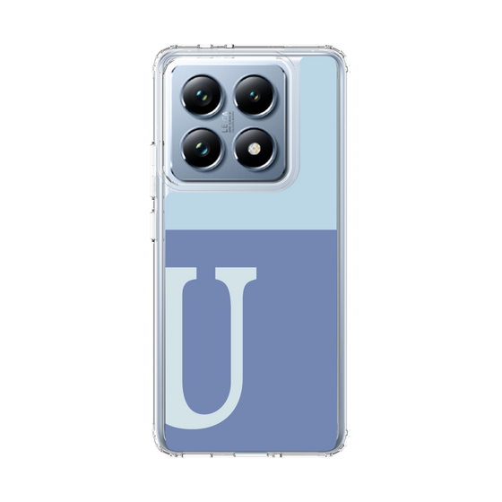 スリムプロテクションケース［ オリジナル - initial two tone - U blue ］