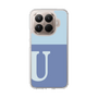 スリムプロテクションケース［ オリジナル - initial two tone - U blue ］