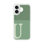スリムプロテクションケース［ オリジナル - initial two tone - U green ］