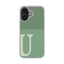 スリムプロテクションケース［ オリジナル - initial two tone - U green ］