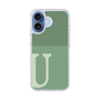 スリムプロテクションケース［ オリジナル - initial two tone - U green ］