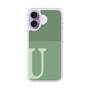 スリムプロテクションケース［ オリジナル - initial two tone - U green ］