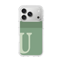 スリムプロテクションケース［ オリジナル - initial two tone - U green ］