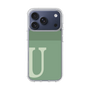スリムプロテクションケース［ オリジナル - initial two tone - U green ］