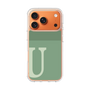 スリムプロテクションケース［ オリジナル - initial two tone - U green ］