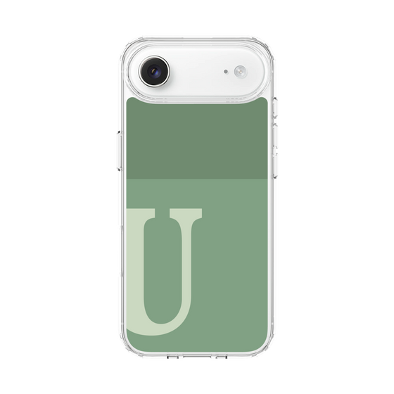 スリムプロテクションケース［ オリジナル - initial two tone - U green ］