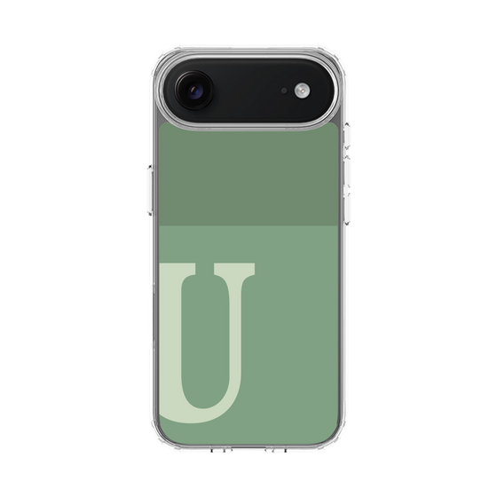 スリムプロテクションケース［ オリジナル - initial two tone - U green ］