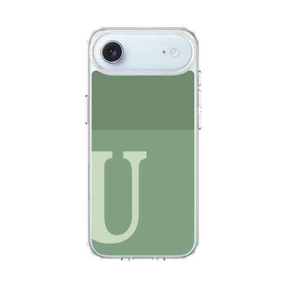 スリムプロテクションケース［ オリジナル - initial two tone - U green ］