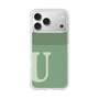 スリムプロテクションケース［ オリジナル - initial two tone - U green ］