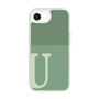 スリムプロテクションケース［ オリジナル - initial two tone - U green ］