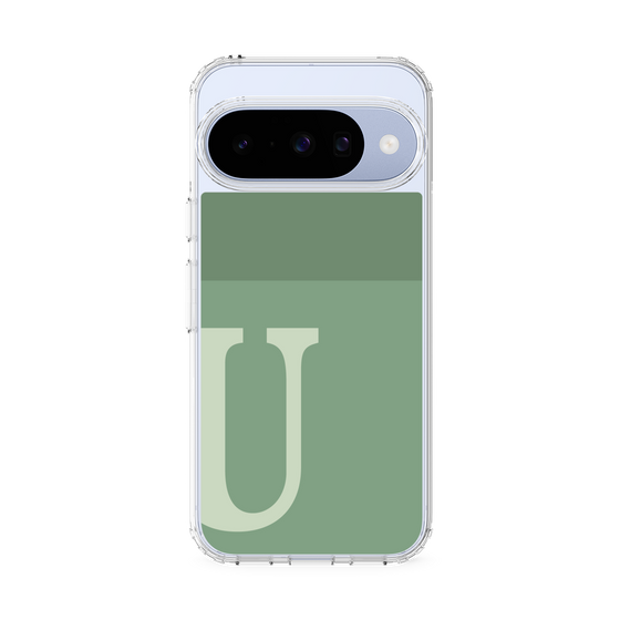 スリムプロテクションケース［ オリジナル - initial two tone - U green ］