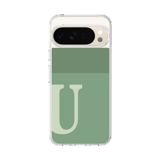 スリムプロテクションケース［ オリジナル - initial two tone - U green ］