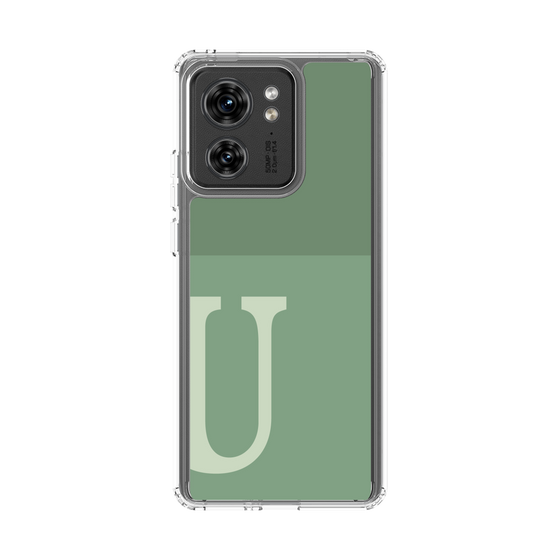 スリムプロテクションケース［ オリジナル - initial two tone - U green ］