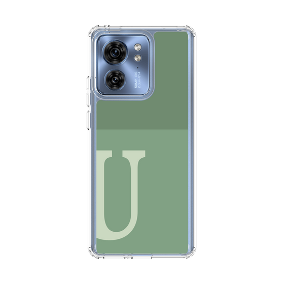 スリムプロテクションケース［ オリジナル - initial two tone - U green ］