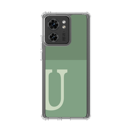 スリムプロテクションケース［ オリジナル - initial two tone - U green ］