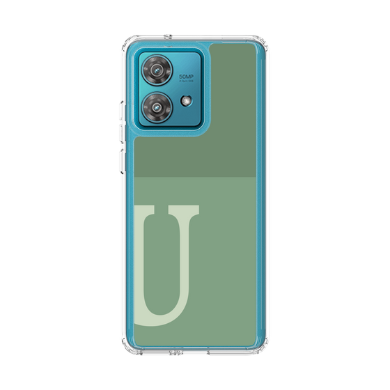スリムプロテクションケース［ オリジナル - initial two tone - U green ］