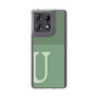 スリムプロテクションケース［ オリジナル - initial two tone - U green ］