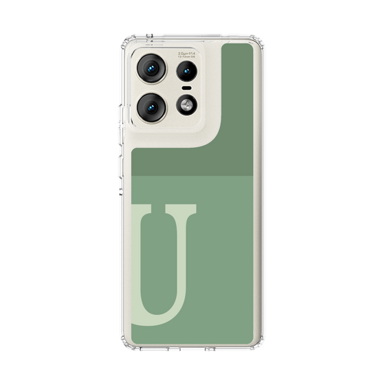 スリムプロテクションケース［ オリジナル - initial two tone - U green ］