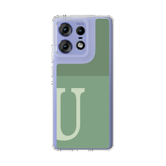 スリムプロテクションケース［ オリジナル - initial two tone - U green ］