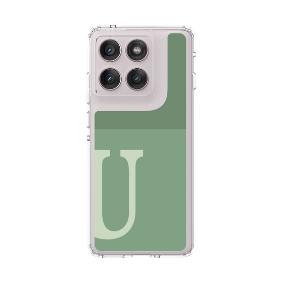 スリムプロテクションケース［ オリジナル - initial two tone - U green ］