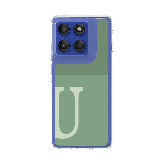 スリムプロテクションケース［ オリジナル - initial two tone - U green ］