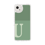 スリムプロテクションケース［ オリジナル - initial two tone - U green ］