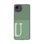 スリムプロテクションケース［ オリジナル - initial two tone - U green ］