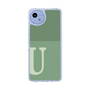 スリムプロテクションケース［ オリジナル - initial two tone - U green ］