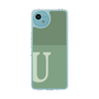 スリムプロテクションケース［ オリジナル - initial two tone - U green ］