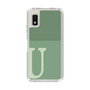 スリムプロテクションケース［ オリジナル - initial two tone - U green ］
