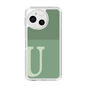スリムプロテクションケース［ オリジナル - initial two tone - U green ］