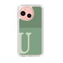 スリムプロテクションケース［ オリジナル - initial two tone - U green ］