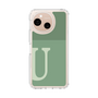 スリムプロテクションケース［ オリジナル - initial two tone - U green ］