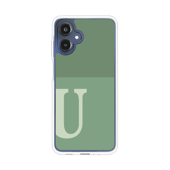 スリムプロテクションケース［ オリジナル - initial two tone - U green ］