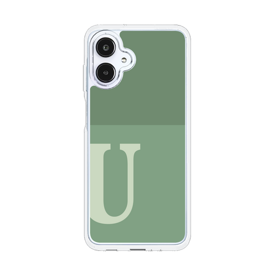 スリムプロテクションケース［ オリジナル - initial two tone - U green ］