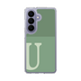 スリムプロテクションケース［ オリジナル - initial two tone - U green ］