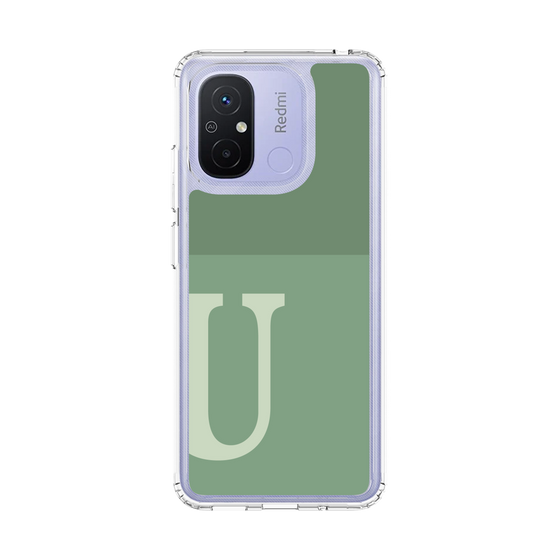 スリムプロテクションケース［ オリジナル - initial two tone - U green ］