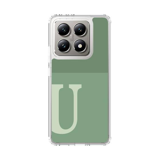 スリムプロテクションケース［ オリジナル - initial two tone - U green ］