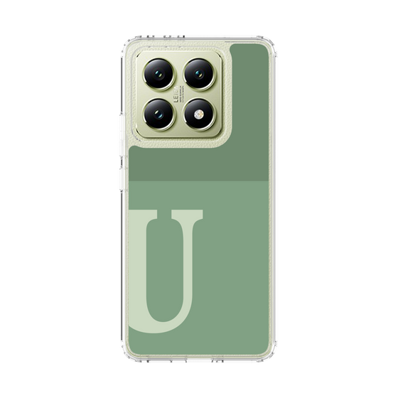 スリムプロテクションケース［ オリジナル - initial two tone - U green ］