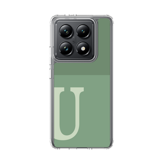 スリムプロテクションケース［ オリジナル - initial two tone - U green ］